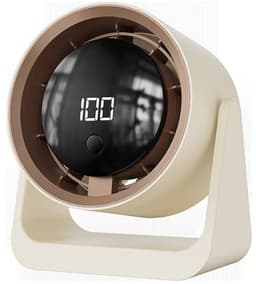 Ventilatoren-Draagbare Tafelventilator en Wandventilator 2-in-1 - Krachtige Accu - Smart LED Display - USB-C Oplaadbaar - 140° Kantelbaar - Ultra Stil voor Slaapkamer en Kantoor — thumbnail 1
