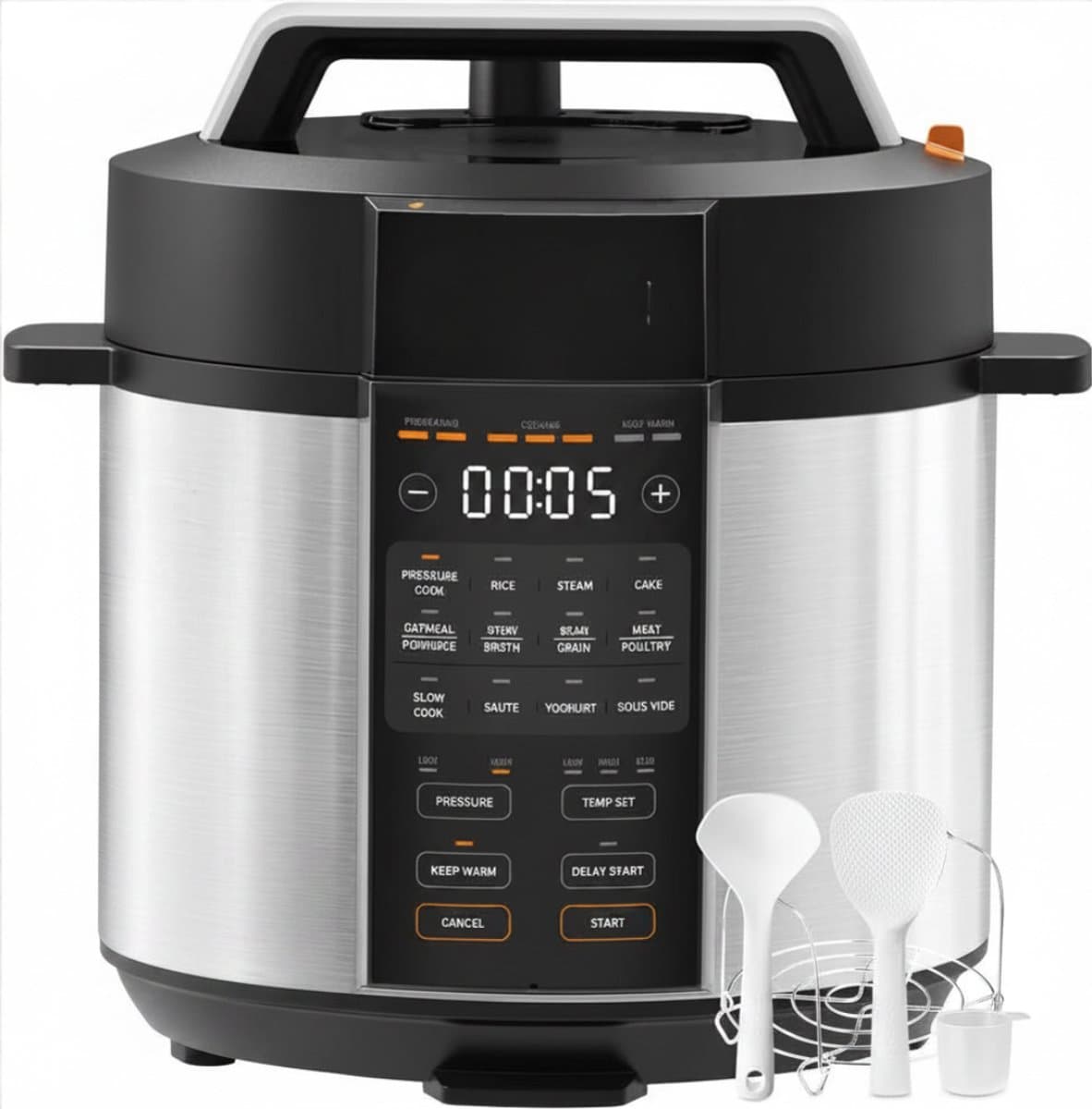 RUX® Multicooker - Multicookers - Zwart - 32cm x 34cm x 32cm — afbeelding 1