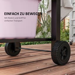 Outsunny - Houtskoolbarbecue - Metaal - 113L x 65B x 108H cm - Zwart — thumbnail 5