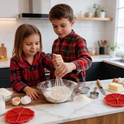 Siliconen Wafelvormen Set voor Airfryer - Hartvormig - 4 en 5 Putjes - Rood - Bakvormen voor Wafels, Muffins en Cake - Creatief Bakken — thumbnail 4