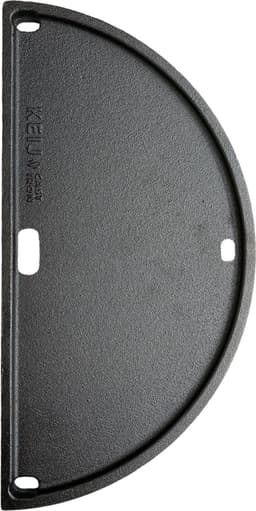 Gietijzeren plaat - half rond - Compact - 33 cm - geëmailleerd — thumbnail 1