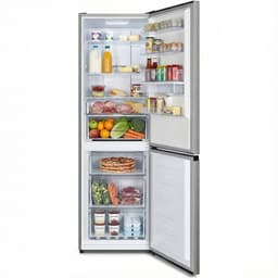 Heinner HCNF-HS304XWDE++ Koel-vriescombinatie met Waterdispenser – 304 L – Full No Frost – LED-display – Omkeerbare Deur – Zilver – 5 Jaar Garantie — thumbnail 4