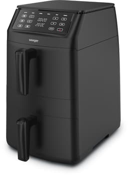 Seeger SuperFry Dubbele Airfryer - 11 Liter, 6 Kookprogramma's - 30°C–220°C - PFAS-vrij - Gestapelde lades - Voor 10 personen - Digitaal Touchscreen — thumbnail 2