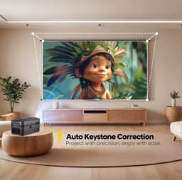 Ultra Short Throw Projector 1080P Full HD – 900ANSI, Android Smart, Auto Focus, WiFi6 & Bluetooth — thumbnail 3