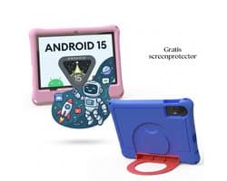 KidsTab Pro 10 Inch — Kindertablet — Android 15.0 — 8GB RAM (4+4) — 32GB — Inclusief Schokbestendige Hoes & Standaard — Roze
