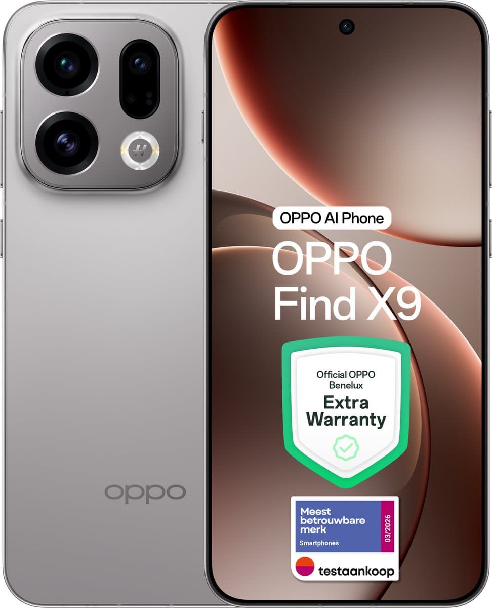 OPPO Find X9 5G 12+512GB Titanium Grey - Extra Garantie — afbeelding 1