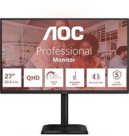 AOC E4 Q27E4U computer monitor 68,6 cm (27") 2560 x 1440 Pixels Quad HD LED Zwart — thumbnail 1