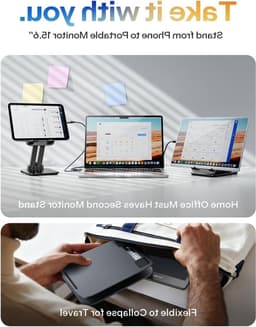 Vouwbare Tablet Stand voor iPad en Smartphones - Ideaal voor Thuis, Kantoor en Reizen, Geschikt voor 4-16 inch Tablets en E-readers zoals Kindle — thumbnail 3