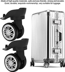 Bediffer 1Pair Outdoor Dubbele Rij Grote Wiel Disselbox Code Koffer Accessoire voor Reizen — thumbnail 2