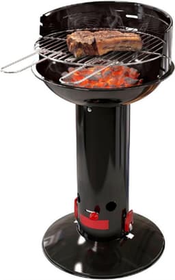 houtskoolbarbecue Loewy 40 uit email zwart 40cm H 75cm — thumbnail 1