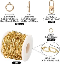 Ovale ketting choker van roestvrij staal met paperclip design, geschikt voor vrouwen en meisjes voor een stijlvolle en duurzame look — thumbnail 2