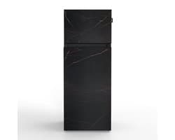 NUNKI MEDIUM-FLAU / Dubbel-Deurs Koelkast, E Klasse, 206l, Donkere Marmerlook Laurent, Satin (FRONT only)