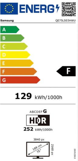 Samsung QE75LS03HWUXXN QLED Smart Televisie met The Frame Design met 200,= cashback — thumbnail 2