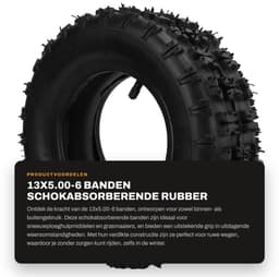 Dailygoods- Grasmaaier Banden Schokabsorberend - Binnen- en Buitenbanden - Verdikte Band - Antislip Textuur - Duurzaam Butylrubber - Uitstekende Afdichtingsprestaties — thumbnail 1