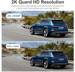Auto Camera - Rijrecorder - Veilig Onderweg - 2K QHD Resolutie - 145 Graden - Zwart — thumbnail 4