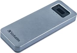 Externe SSD - Draagbare Opslag - Veilige Data Opslag - Vingerafdruk Beveiliging - 512 GB - Grijs — thumbnail 1
