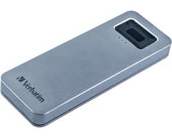 Externe SSD - Draagbare Opslag - Veilige Data Opslag - Vingerafdruk Beveiliging - 512 GB - Grijs