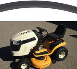 Dailygoods- V-riem 122x1/2" - compatibel met Cub Cadet i1046/LT 1045/LT 1046 - schokbestendig - bordaandrijfsysteem - motorvermogen overbrengen - soepel maaien - Grasmaaier Riem — thumbnail 4