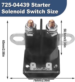 Dailygoods- Startrelais Vervanging voor MTD/John Deere/Cub Cadet - 12 V Magneetschakelaar - Grasmaaier - Gazontractor - Compatibel met diverse modellen — thumbnail 3