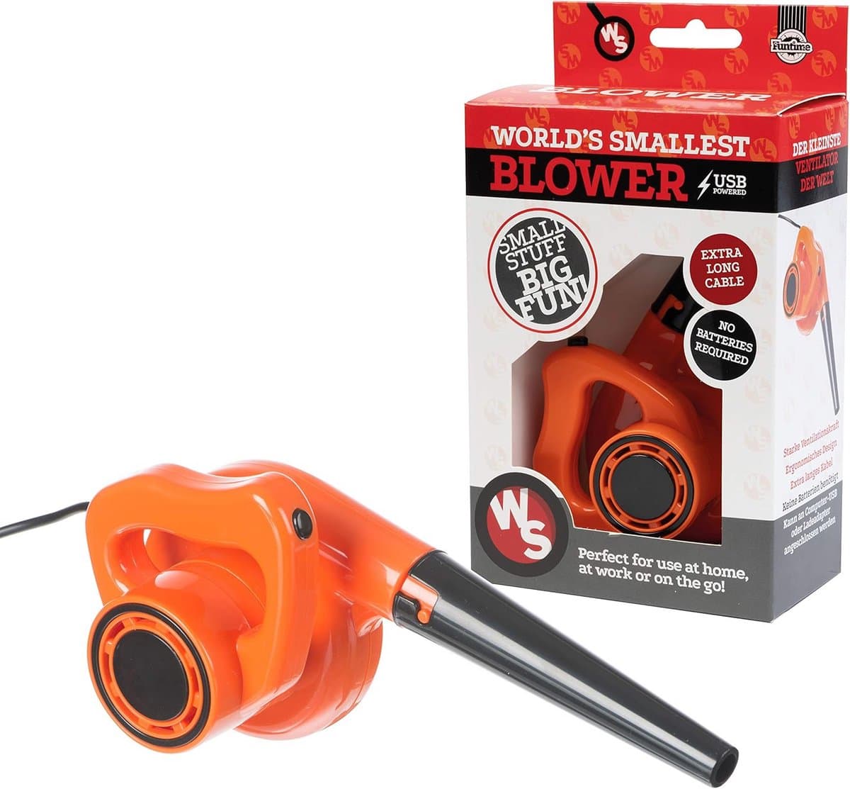 Mini Stofblazer - Luchtaangedreven Ventilator - Bureau Schoonhouden - Kleinste Model - 65 x 52 cm - Meerkleurig — afbeelding 1