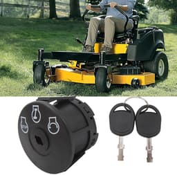 Dailygoods- Startsleutel Vervangend - 3 Posities - 2 Sleutels - Compatibel met 925-04228/725-04228 - Duurzaam - ABS L/Koper Materiaal - Ontstekingsschakelaar — thumbnail 2