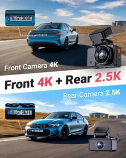 VANTRUE E2 Pro 4K + 2.5K Dual Dashcam Voor & Achter, Dual HDR, Nachtzicht, 5GHz WiFi GPS Autocamera, Spraakbesturing, 24H Parkeermodus, 2.45'' Display — thumbnail 2