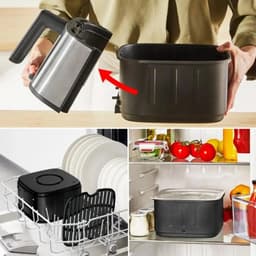 Tefal Easy Fry Smart & Silence XL EY572D Airfryer - RVS — thumbnail 4