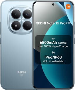 Xiaomi Redmi Note 15 Pro+ 5G 8GB+256GB Glacier Blauw | 6,83" 120Hz AMOLED | 200MP OIS | IP68 Waterdicht — thumbnail 1