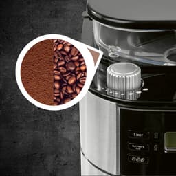 SNJY® Koffiemachine met Bonen - Volautomatische Koffiemachine - Espressomachine - Koffiezetapparaat Bonen - 900 W - Zwart — thumbnail 3