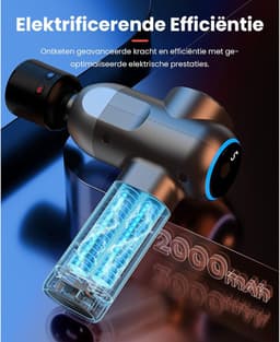 DDStar® Massage gun - Massage pistool - Krachtig massage apparaat - Zwart — thumbnail 5