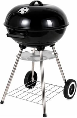 Barbecue Garden Grill Kogelgrill Houtskoolbarbecue bbq - Ø44 cm - Zwart — thumbnail 3