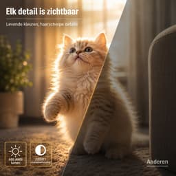 Sello! beamer – smart projector – 1080P Full HD – 650 ANSI helderheid - 360° draaibaar – auto focus – bleutooth – android 14 – wit — thumbnail 4