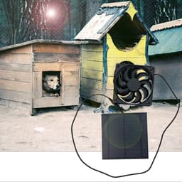 SPHProducts - Zonnepaneelkit - Monokristallijn Silicium - Draagbaar en efficiënt - 5 Watt - Voor kassen en dierenhokken - Inclusief ventilator - Handi — thumbnail 2