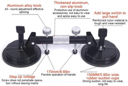 Vacuüm Zuignap - Glaslifter Tegelzuiger - Materiaal Verplaatsen - Hoge Draagkracht - 120-145mm Diameter — thumbnail 4