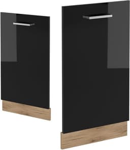 Inbouw vaatwasser meubel 45 cm hoogglans zwart zonder werkblad — thumbnail 4