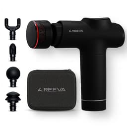 Reeva Massage Gun - Ember Pro - Thermo Massage - Warm & Koud - Incl. Draagtas en 5 Opzetstukken - Massage Apparaat - Massagegun - Massage Pistool - Zwart — thumbnail 1