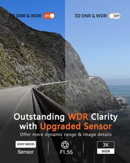 Dashcam - 1440P dashcam auto, wifi, nachtzicht, bewegingsdetectie, time-lapse-opname, WDR, loop-opname, parkeermodus, wifi, app, — thumbnail 4