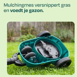 VONROC Mini Elektrische Grasmaaier 20V – 22 cm – Maaien en mulchen in één - Drie instelbare maaihoogtes: 30mm, 40mm, 50mm –- Incl. reinigingstool - Zonder accu en lader — thumbnail 4