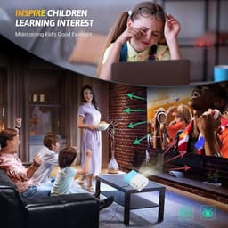 ONF3 - Miniprojector - Full HD 1080P - Draagbare Projector - Thuisbioscoopfilmprojector - Geschikt voor Kinderen - Compact en Lichtgewicht — thumbnail 2