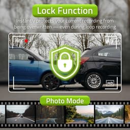 Nedis Dashcam – 1080p Full HD – Voor Auto – WiFi – Nachtzicht – Looprecording - 128GB — thumbnail 4