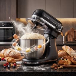 Swiss Haus® KM2307 Keukenmachine 1500W – 7.0L Keukenrobot - RVS Mengkom met Handgreep – 12 Snelheden – Multifunctionele Keukenmixer met Accessoires - Zwart — thumbnail 3