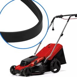 Elektrische grasmaaier riem - V-snaar grasmaaier - Gazononderhoud - Multi-rib ontwerp - 457 mm - Zwart — thumbnail 5