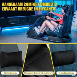 Norvia Professionele Race Simulator - Gaming Cockpit - Playseat - Racing Seat - Verstelbaar - Geschikt Voor Verschillende Merken — thumbnail 3