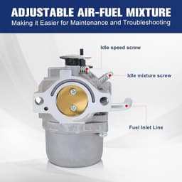 Grasmaaier Carburateur - Motoronderdeel - Motoronderhoud - Directe Vervanging - Standaard Maat - Metaal — thumbnail 5