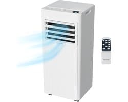Auronic Mobiele Airco - 9.000 BTU - 3-in-1 - Airconditioning met 2 Raamafdichtingskits - Ventilator - Ontvochtiger - tot 25m² koelen - Wit
