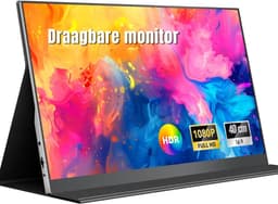 DnA® Professionele Portable Monitor - Draagbare Monitor - Portable Monitor voor Laptop - USB-C & HDMI - 15.6 Inch Full HD IPS - Zwart - 41cm x 27cm x 6cm — thumbnail 1