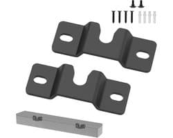 Geluidbar wandbeugel - zwart - geschikt voor TV-geluidbalken tot 15 kg - inclusief montagemateriaal en schroeven - stabiele speakerhouder voor wandmontage - ideaal voor Samsung - Sony - Bose