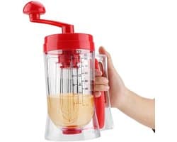 Beslagdispenser Mengmachine - Bakgereedschap Beslagmaker - Gebak Maken - Handbediende Mixer - 215 x 98 x 185 cm - Transparant