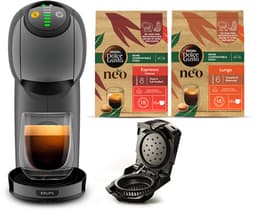 Krups Dolce Gusto Genio S YY5895FD – Capsule Koffiemachine – 15 bar – Zwart – Zonder melkopschuimer – Bundle 2x NEO Espresso Lungo + NEO Capsule Adapter — thumbnail 1
