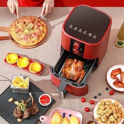 Luchtfriteuse 5L - Heteluchtoven - Gezond Koken - Minder Vet - 5 Liter - Zwart — thumbnail 3